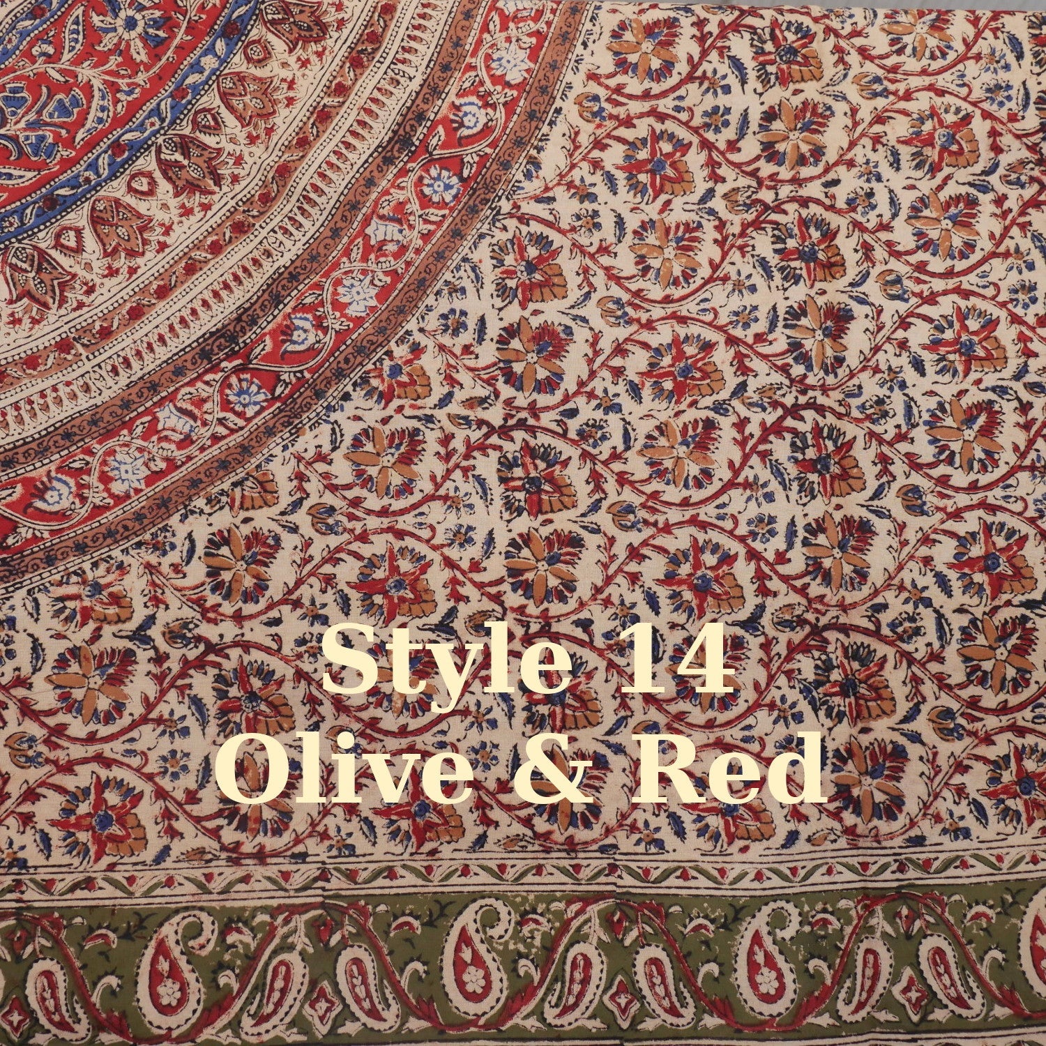 Printed Cotton Bed Cover - Queen Size